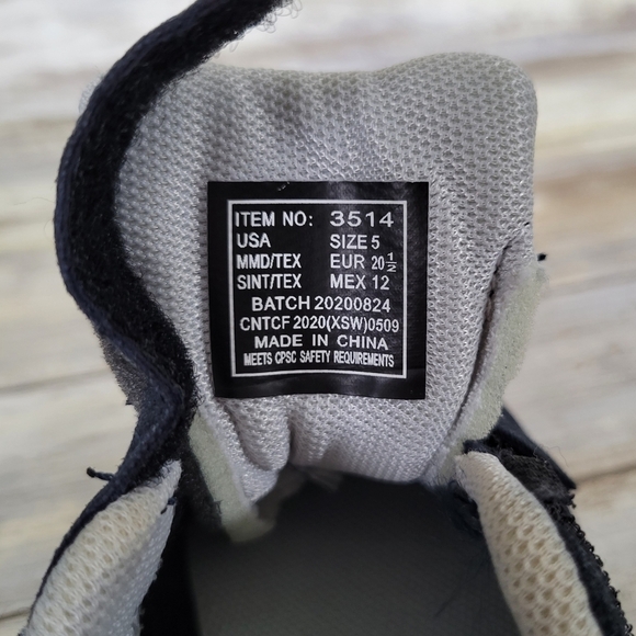 Fuse53 Baby/Toddler Boys Blue Comfy Walking Sneakers Size 5 Hook & Loop Straps - Picture 6 of 8